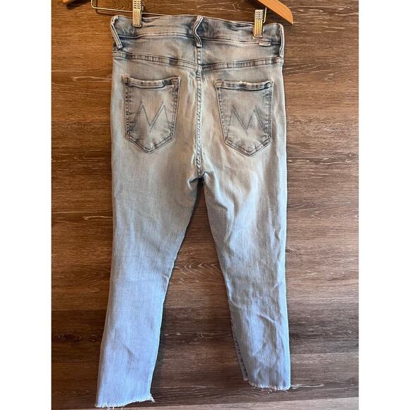 Mother Jeans size 27 Butterfly button The stunner Ankle Fray light wash - Picture 10 of 11